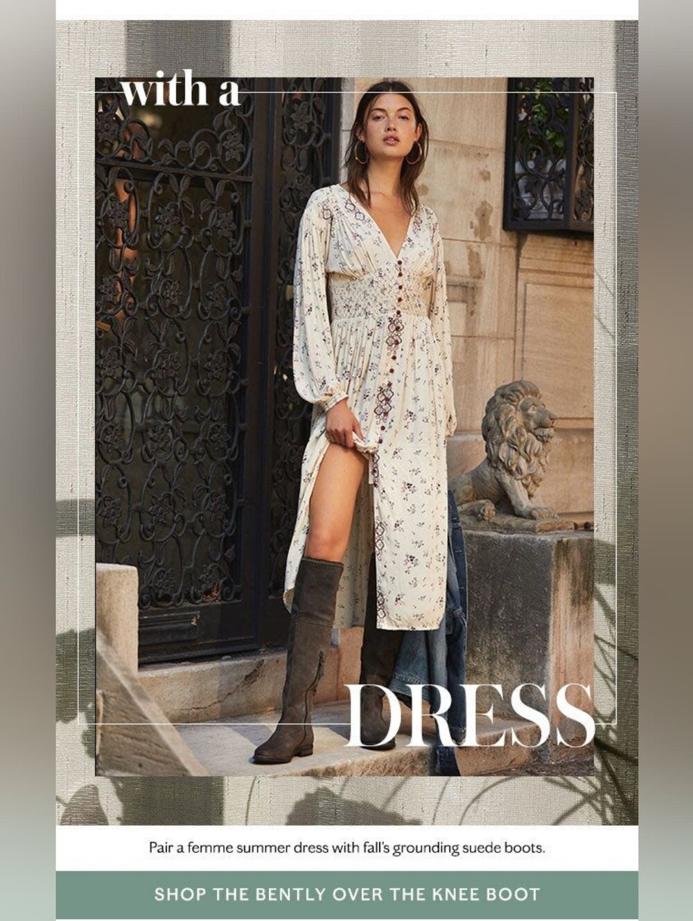 NWT Free People WILDFLOWERS embroidered Long-Sleeve V-Neck Maxi Dress Cream LG